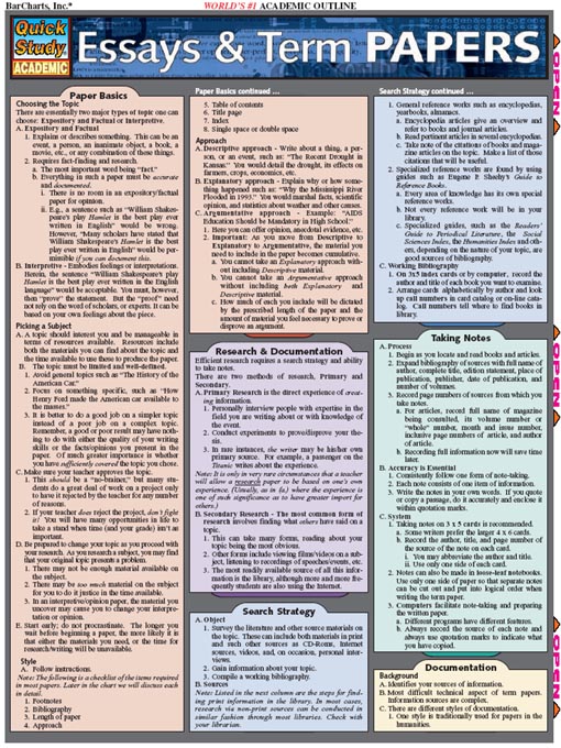 Title details for Essays & Term Papers by BarCharts, Inc. - Available